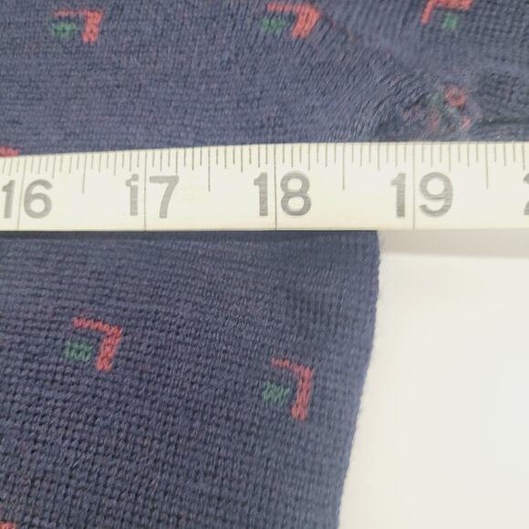 Vintage Tricots St Raphael Sweater Mens XS/Small Navy Knit 100% Pure New Wool - Picture 4 of 9